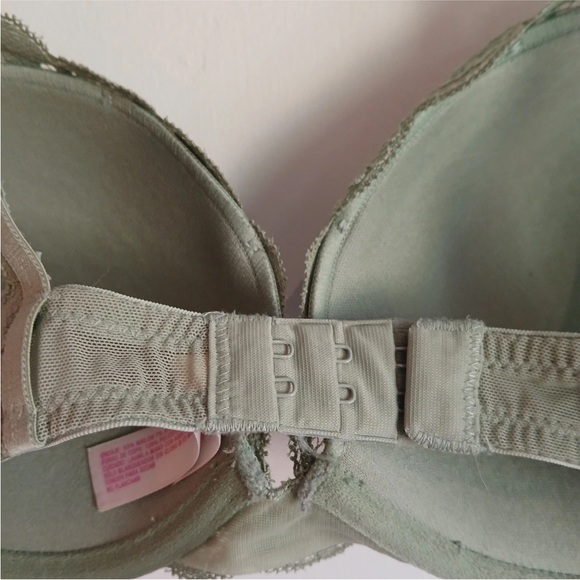 Xhilaration Push Up Bra 36B Green Lace Underwire Adjustable Straps - Picture 7 of 8